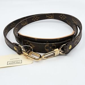 Louis Vuitton Monogram Brown and Gold Strap